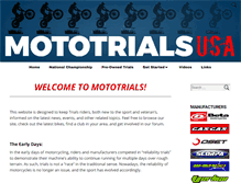 Tablet Screenshot of mototrialinfo.com